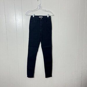 Forever 21 Womens Juniors Skinny Jeans Black Size 24 Euc